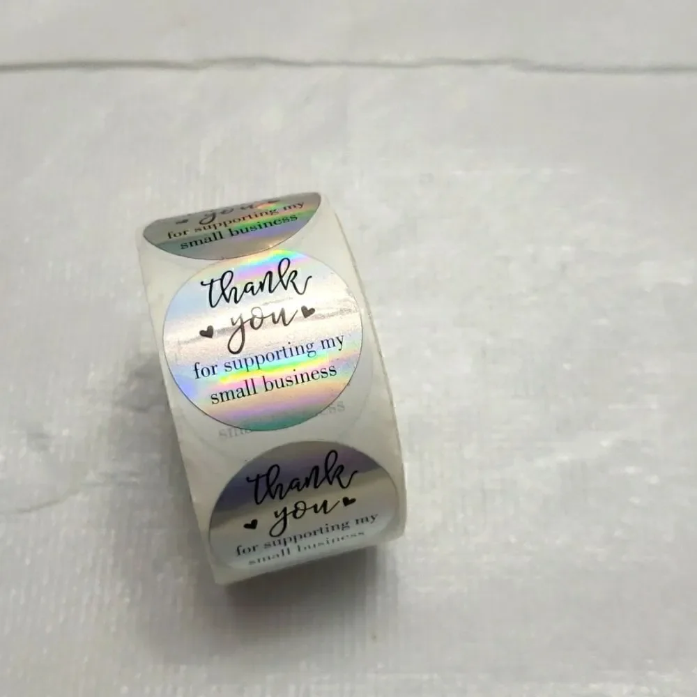 Thank you Stickers 1 Inch 500 pieces Count New